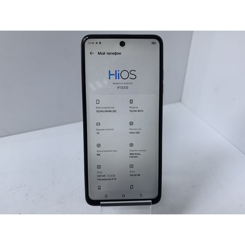Мобильный телефон Tecno Spark 20C 4/256 GB            
            б/у