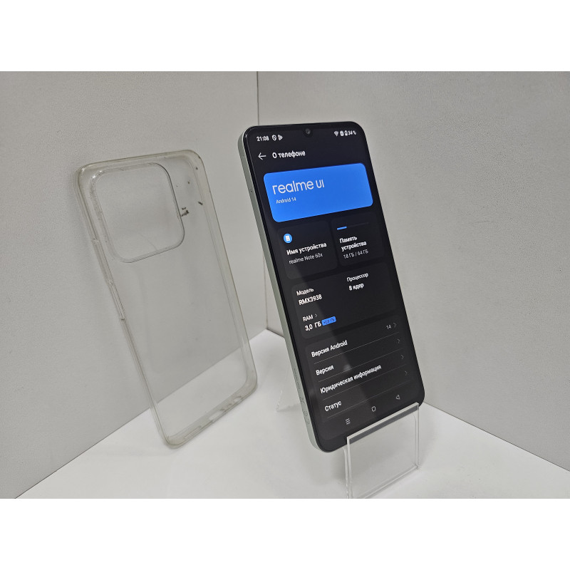 Мобильный телефон REALME Note 60х 3/64 GB            
            б/у