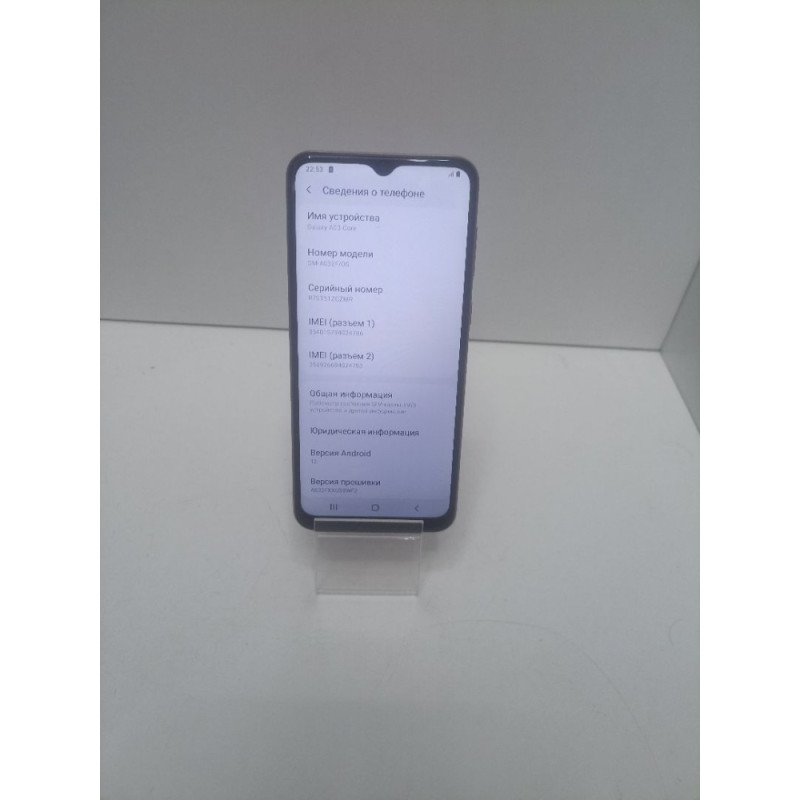 Мобильный телефон Samsung Galaxy A03 Core 2/32 GB            
            б/у