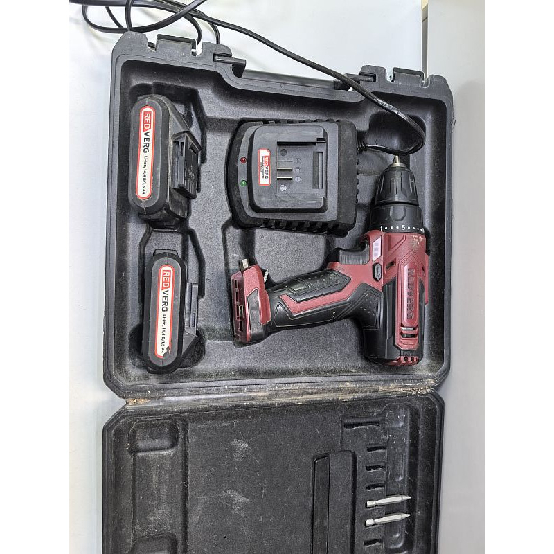 Шуруповерт RedVerg RD-SD14L/2Y            
            б/у