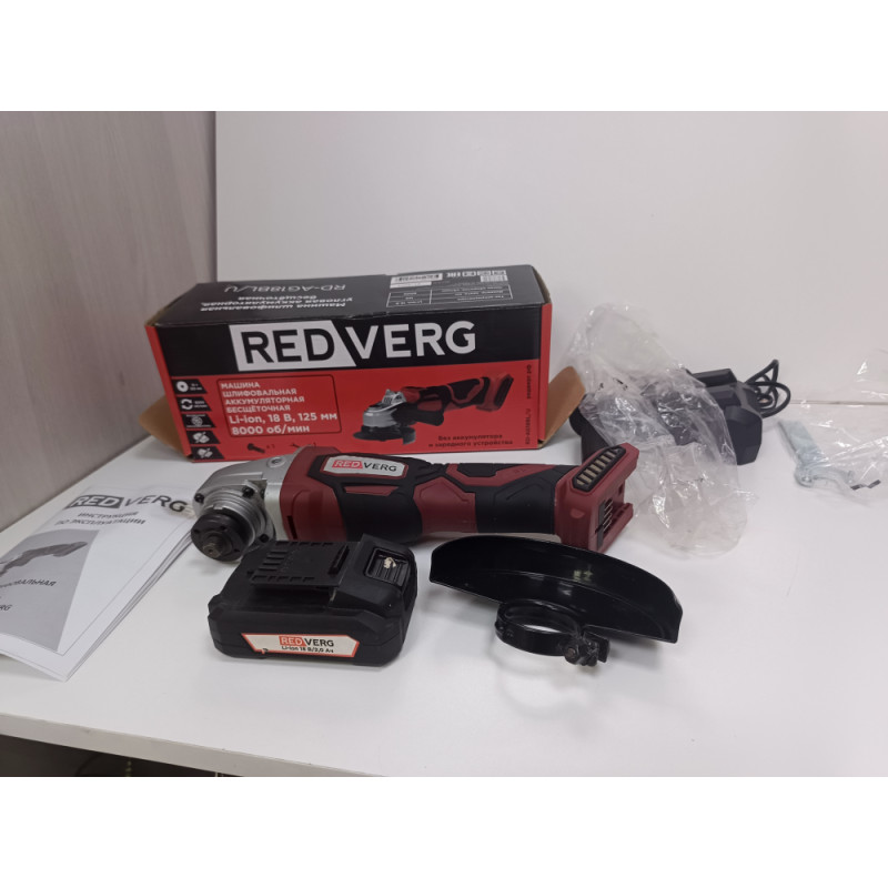 Аккумуляторная болгарка REDVERG RD-AG18BL            
            б/у