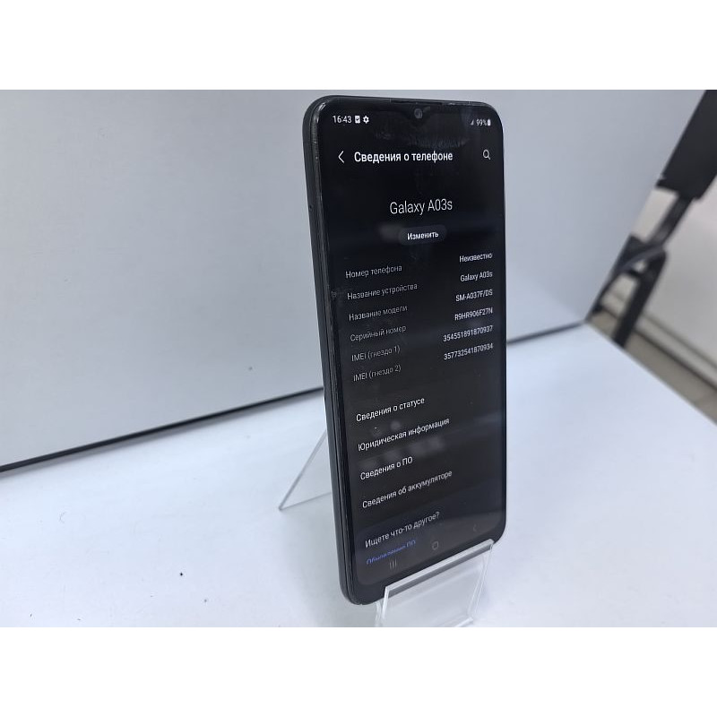 Мобильный телефон Samsung Galaxy A03s 3/32 GB            
            б/у
