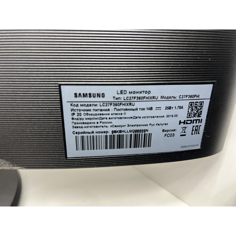 Мониторы Samsung C27F390FHI            
            б/у