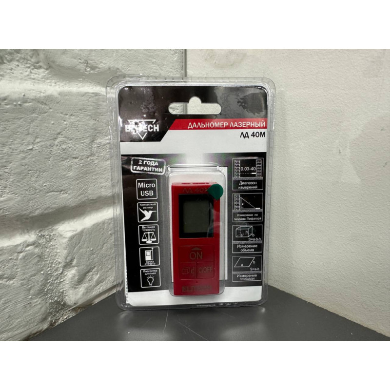 Лазерный дальномер Elitech ЛД 40М