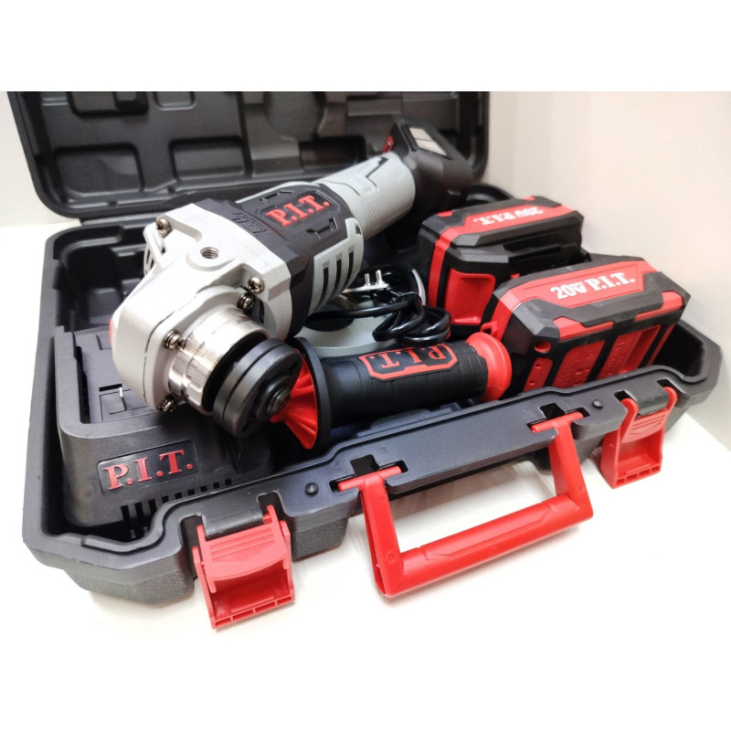 Аккумуляторная болгарка P.I.T. PWS20H-125B/2
