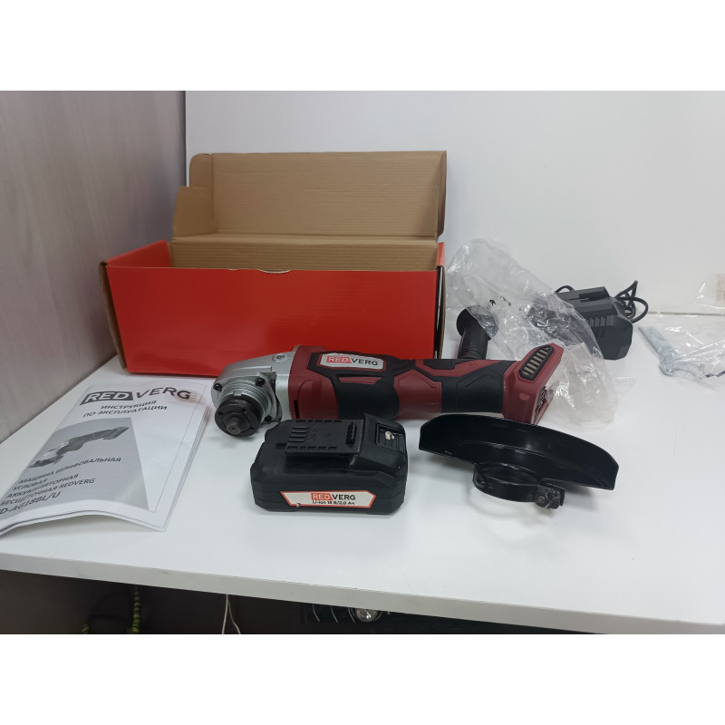 Аккумуляторная болгарка REDVERG RD-AG18BL            
            б/у