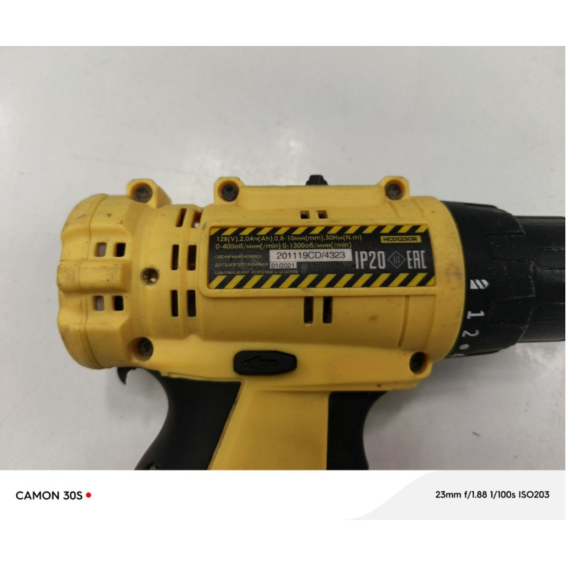 Шуруповерт Hanskonner HCD1230R            
            б/у