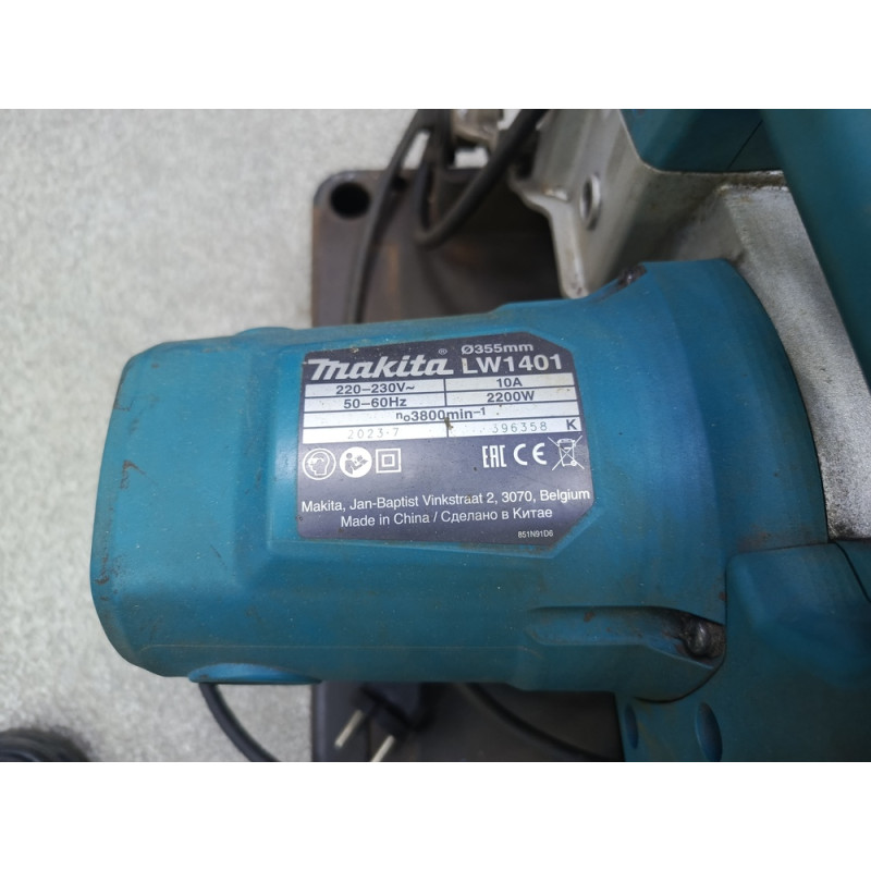 Монтажная (отрезная) пила Makita LW1401            
            б/у