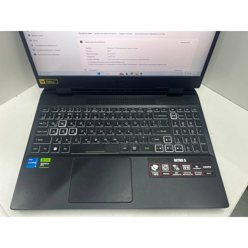 Ноутбук Acer. Nitro 5 AN515-58-550W            
            б/у