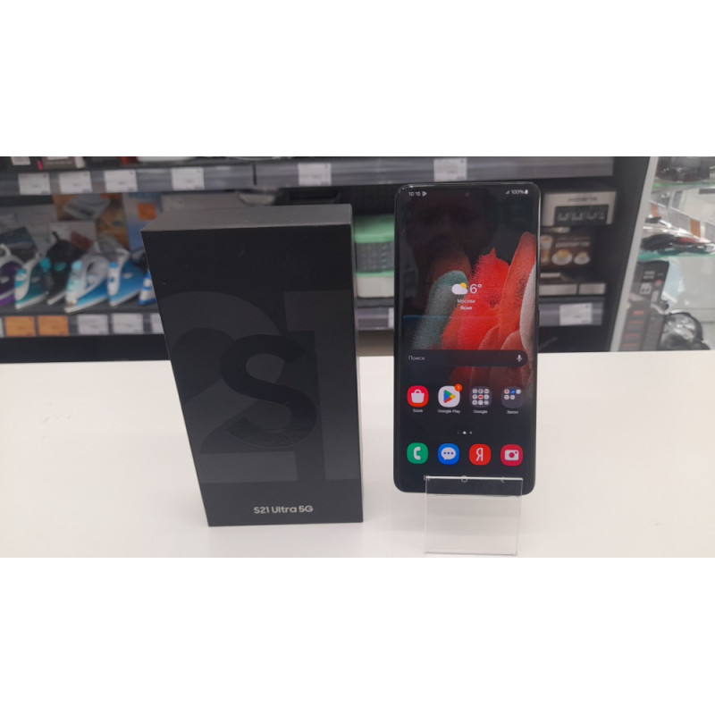 Мобильный телефон Samsung Galaxy S21 Ultra 5G 12/256 GB            
            б/у