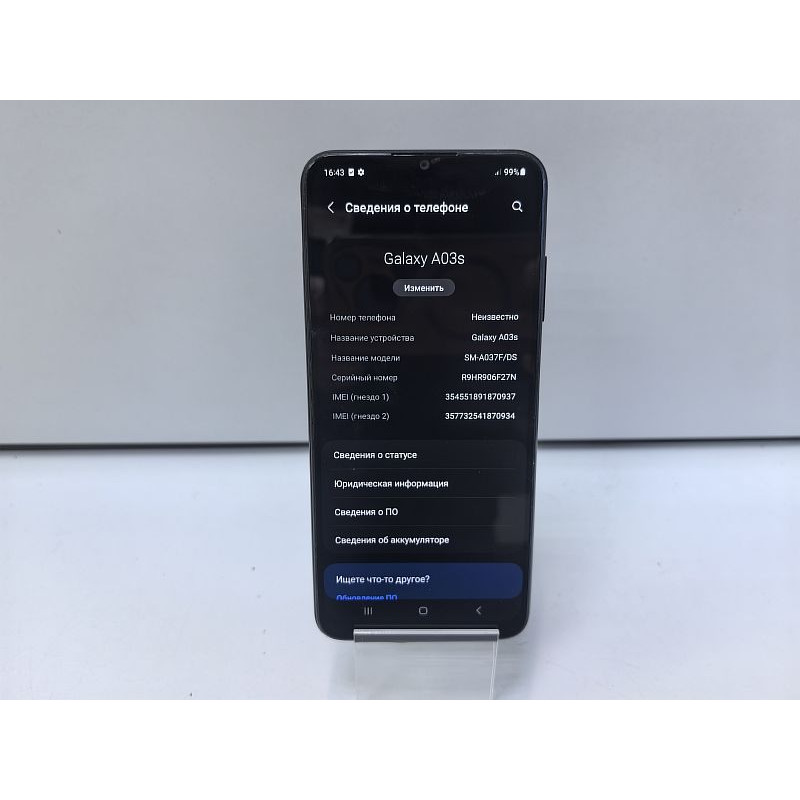 Мобильный телефон Samsung Galaxy A03s 3/32 GB            
            б/у