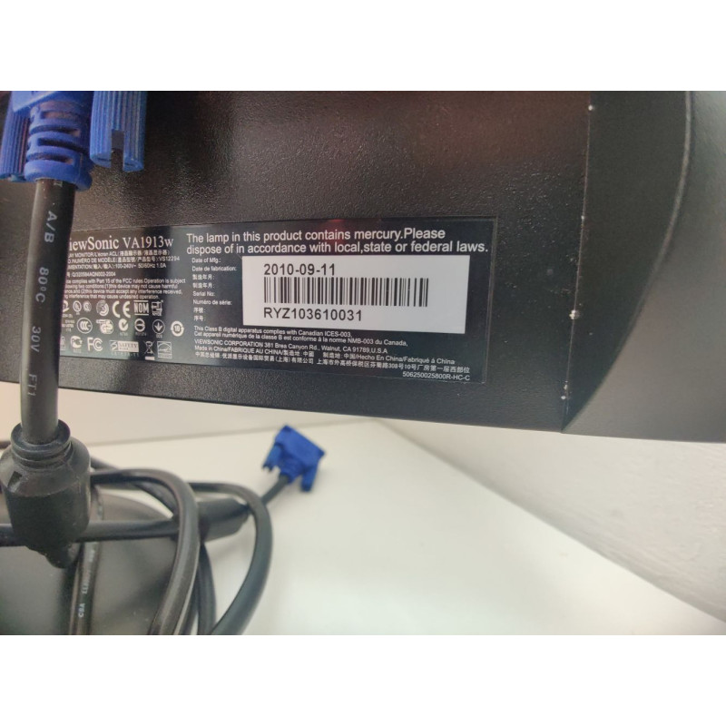 Мониторы Viewsonic VA1913w            
            б/у