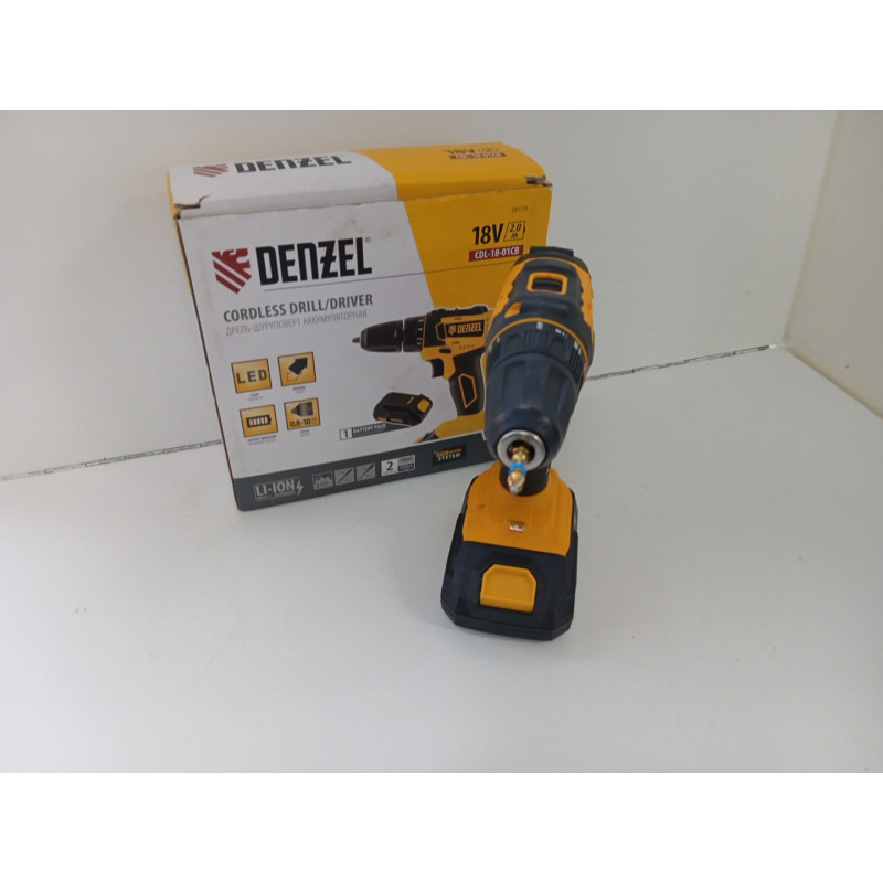 Шуруповерт DENZEL CDL-18-01CB            
            б/у