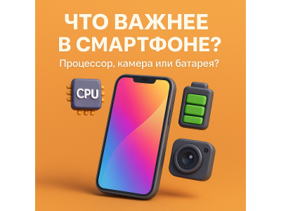 Процессор, камера или батарея — что важнее при выборе смартфона в 2025 году